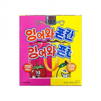 Мармелад арт. 009989 Фруктовый "Клубника-манго" 25 г 20 шт. в кор.#