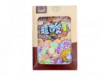 Конфета арт. 502029-1 Суперкислая "Кола" 24 г 20 шт. в коричневой кор./,