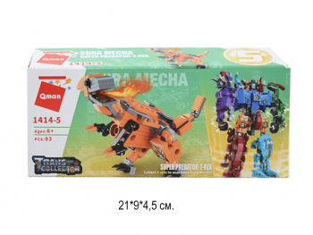 Конструктор арт. 1414-5"  трансформер 6шт/шоубокс 21*9*4,5