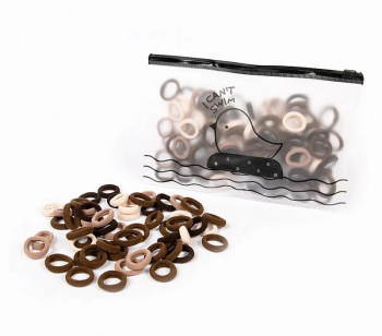 Резиночки арт. 709120/G14Br-12BAG Коричневое ассорти в сумке