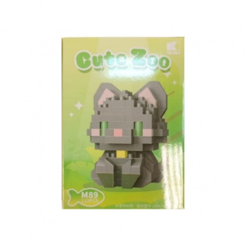 Конструктор арт. M89-805-802 Микро Кот серый 113 дет. в кор.