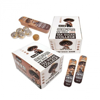 Конфета арт. 770523-1/770516-1 Леденец для горла с вит.С вкус "Кофе" 12,5г 20 шт в коричневой кор.',