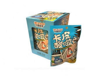 Конфета арт. 640138-3 Кислая Черника 20 г 20 шт. в голубой кор.;/#