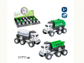 Машина инерц арт. 991-60K Городская техника в ассортименте (12 шт.) шоубокс•