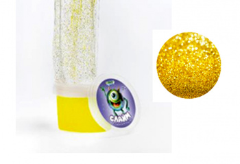 Слайм "Стекло" с желтыми блёстками, 90 гр